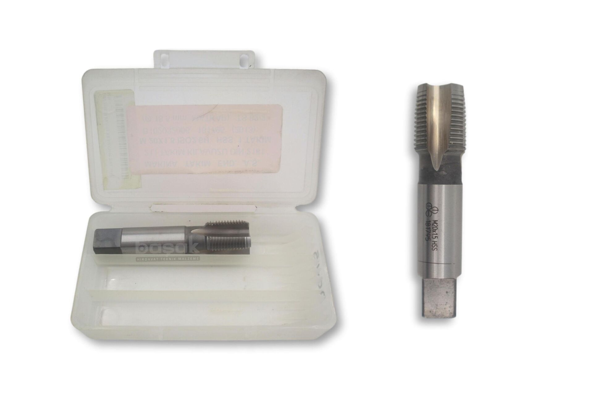 MTE M20x1,5 İnce Diş El Kılavuzu 2’li Takım HSS DIN 2181