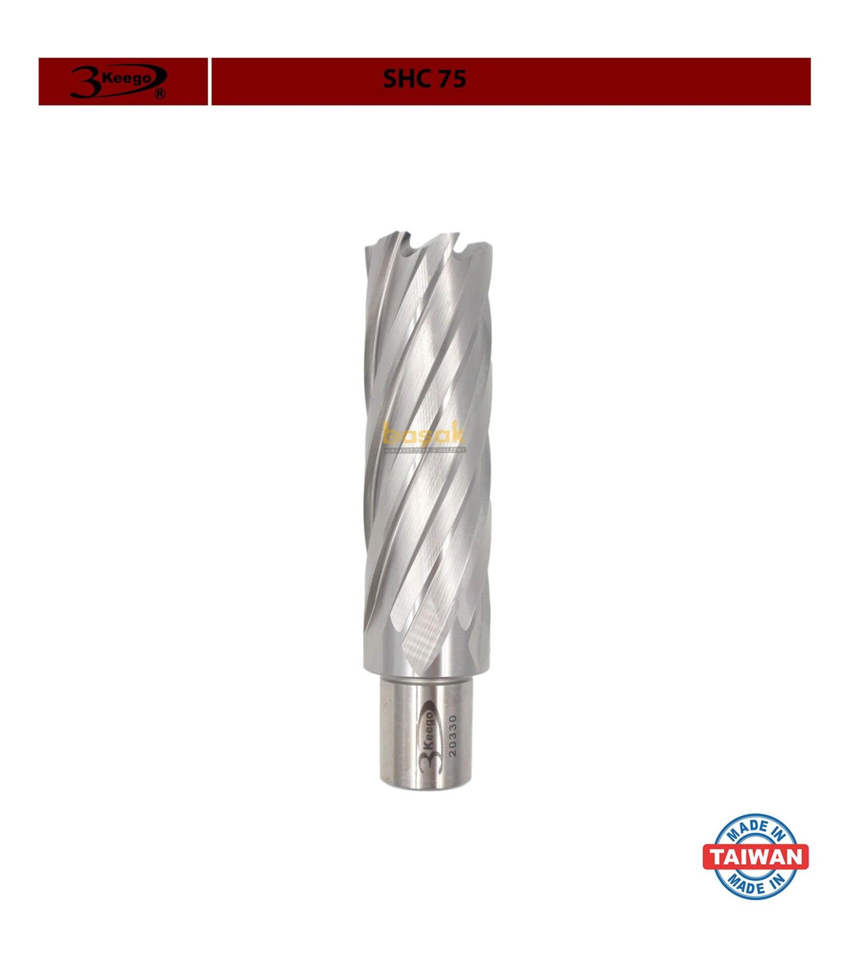 3Keego 26 x 75 mm HSS Uzun Manyetik Matkap Ucu SHC75