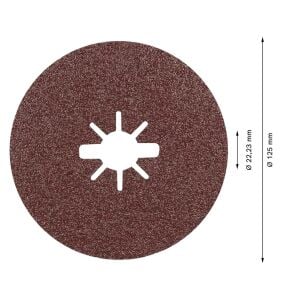 Bosch R781 Expert 125 mm 60 kum Metal Disk Zımpara 5'li 2608621783