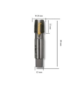 MTE M20x2 İnce Diş El Kılavuzu 2’li Takım HSS DIN 2181