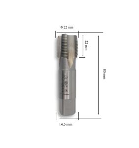 MTE M22x1,5 İnce Diş El Kılavuzu 2’li Takım HSS DIN 2181
