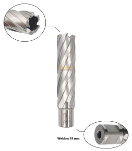 3Keego 22 x 75 mm HSS Uzun Manyetik Matkap Ucu SHC75