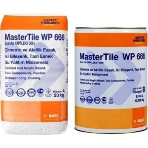 BASF MasterTile WP 666 Tam Elastik Su Yalıtım Malzemesi 30Kg Set