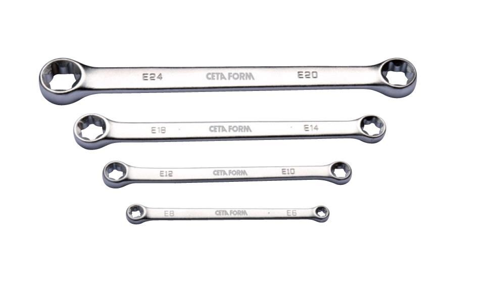 Ceta Form Dış Torx Anahtar Seti E6–E24 4 Parça B17-B04