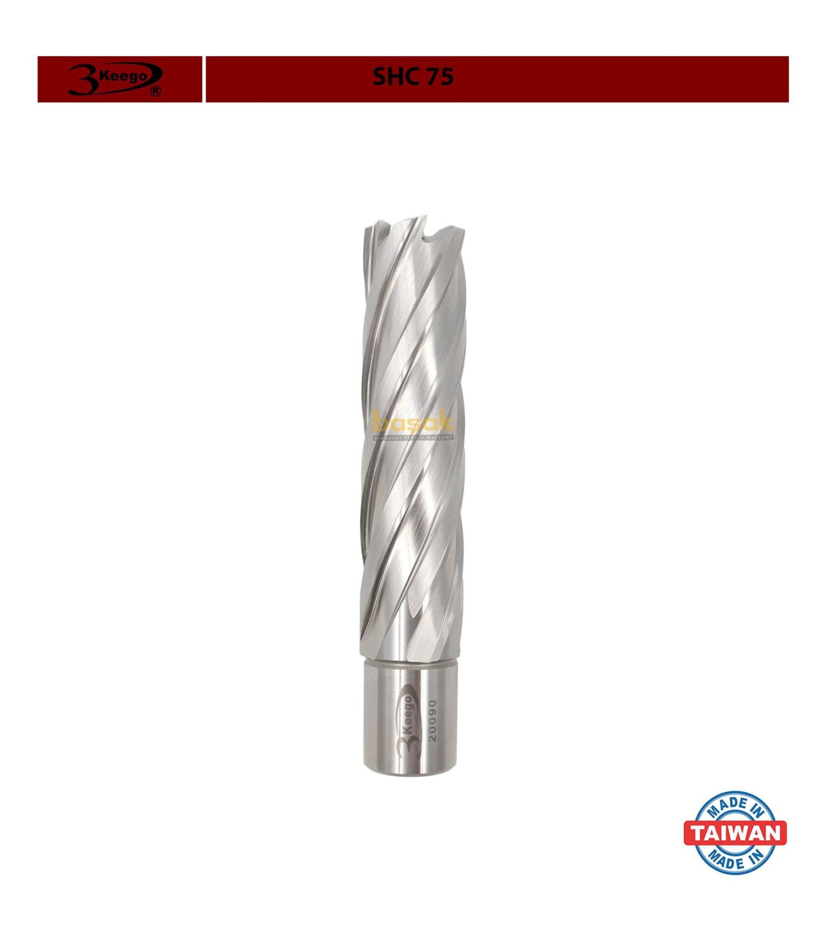 3Keego 21 x 75 mm HSS Uzun Manyetik Matkap Ucu SHC75