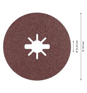 Bosch R781 Expert 125 mm 80 kum Metal Disk Zımpara 25'li 2608621796