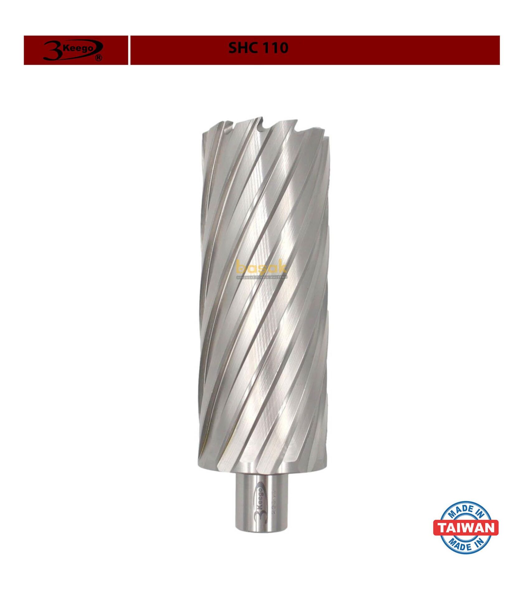 3Keego 48 x 110 mm HSS Uzun Manyetik Matkap Ucu SHC110