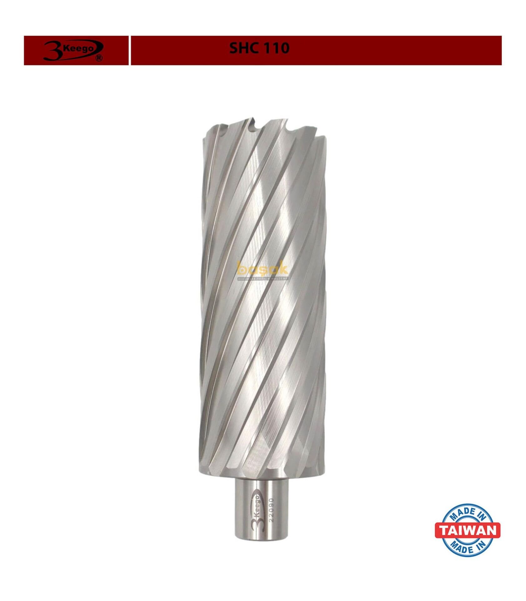 3Keego 46 x 110 mm HSS Uzun Manyetik Matkap Ucu SHC110