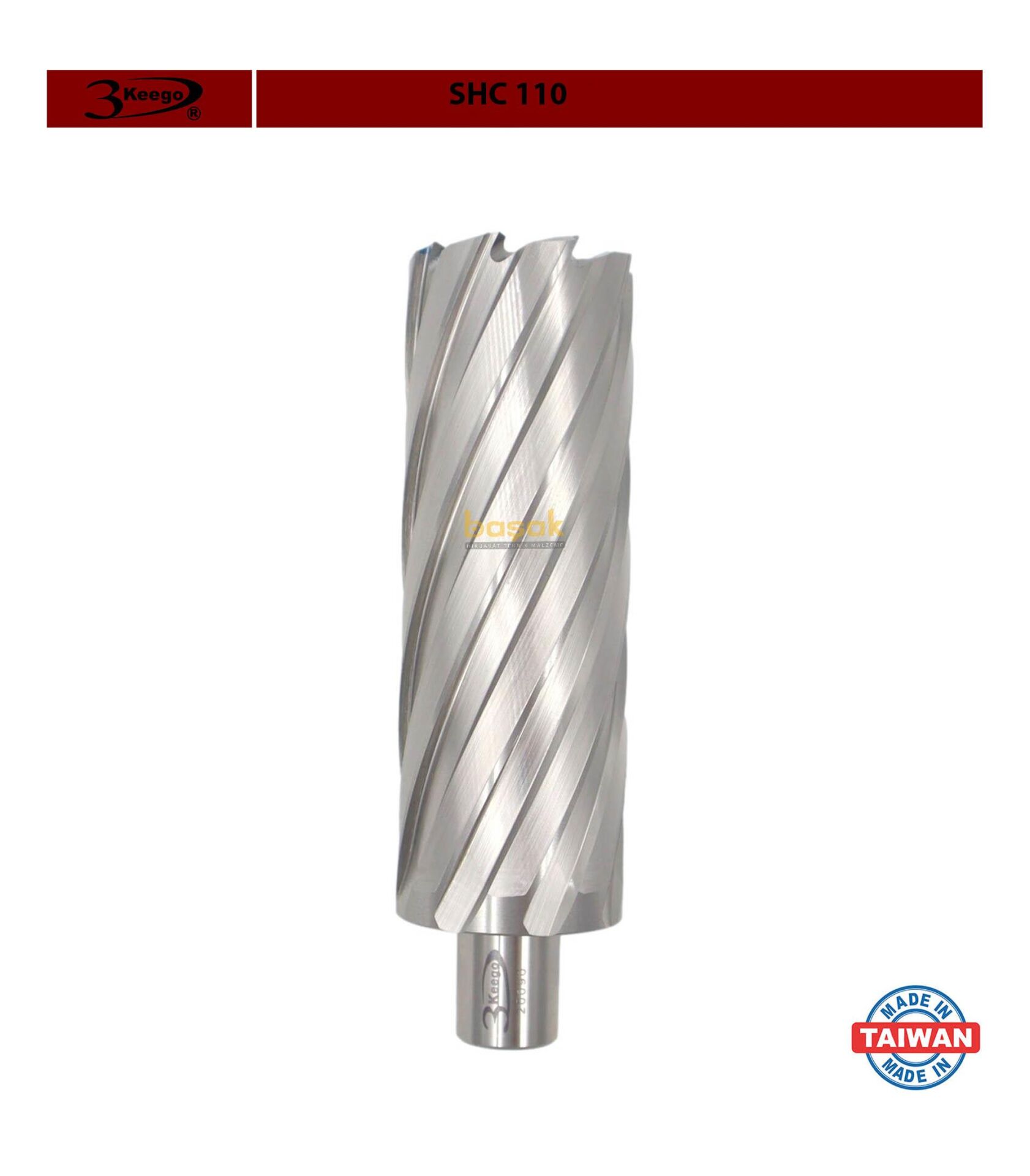3Keego 43 x 110 mm HSS Uzun Manyetik Matkap Ucu SHC110