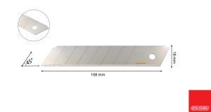 Ceta Form 18 mm Maket Bıçağı Yedeği 10'lu paket J45-R