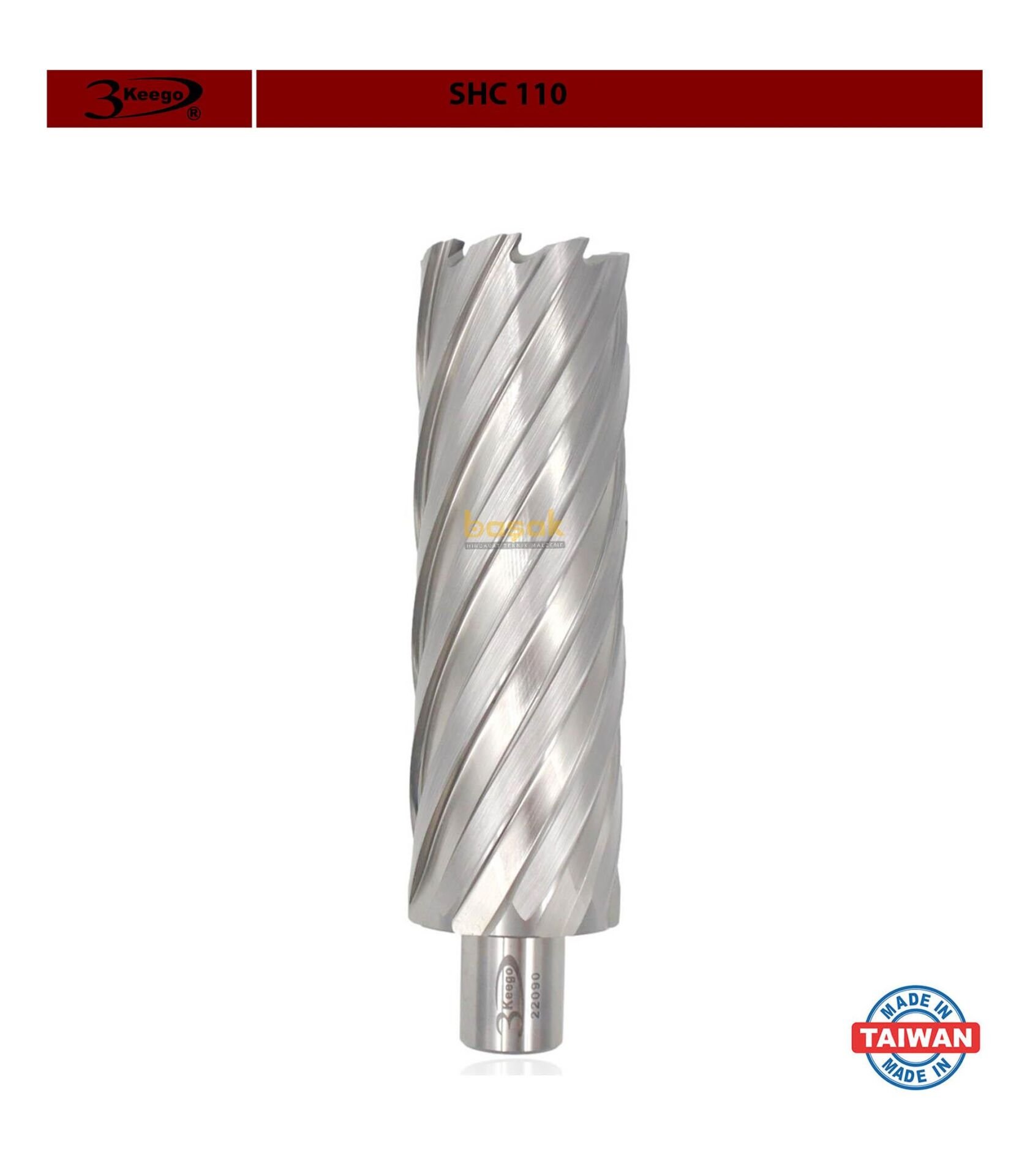 3Keego 39 x 110 mm HSS Uzun Manyetik Matkap Ucu SHC110