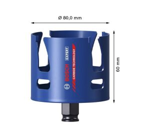 Bosch 80 mm Yapı Malzemeleri İçin Panç 2608900475