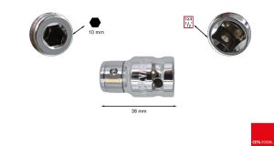 Ceta Form 10 mm Bitsler Uçlar için 1/2 Lokma Adaptörü’ BT/8008