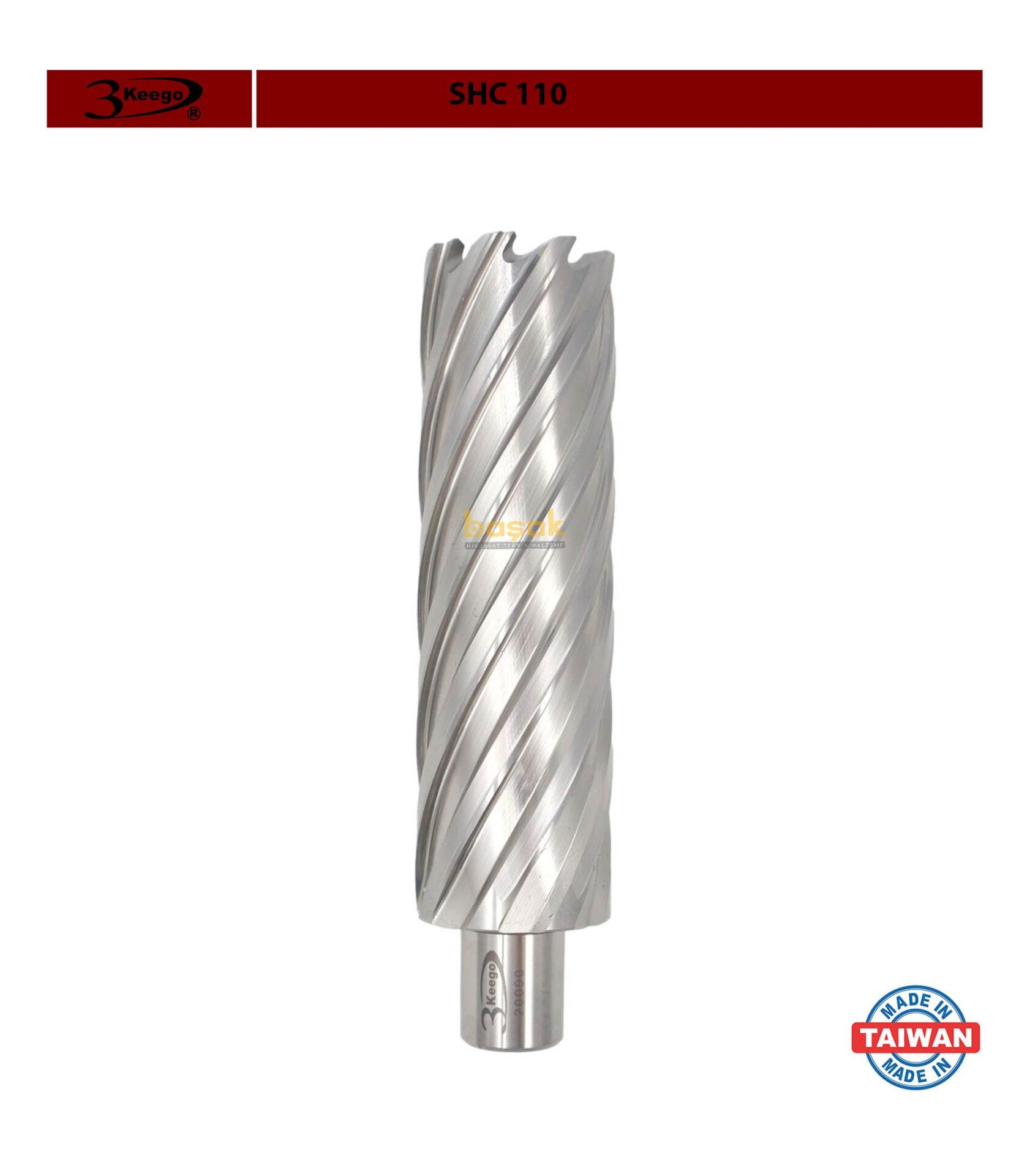 3Keego 37 x 110 mm HSS Uzun Manyetik Matkap Ucu SHC110
