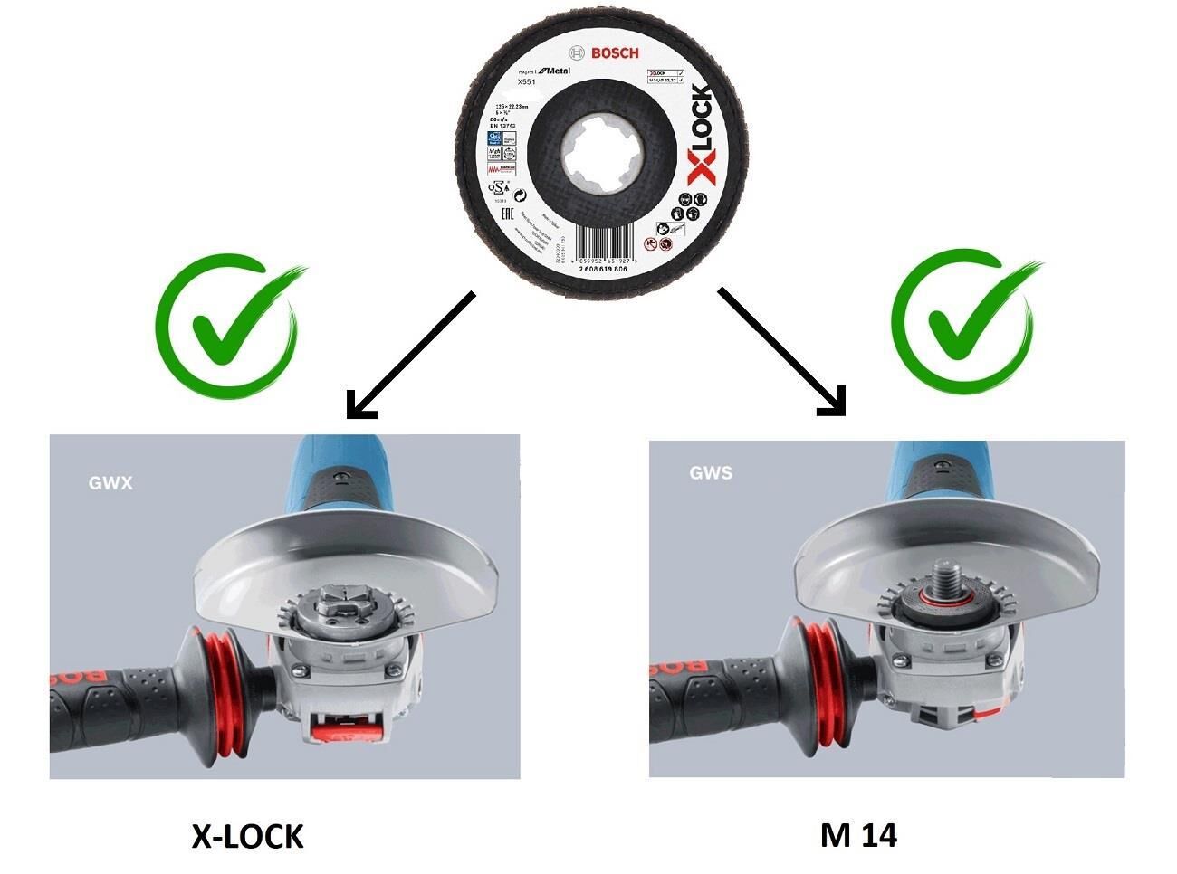 Bosch X-LOCK 115 mm 120 Kum Best Serisi Metal Flap Disk 2608619200