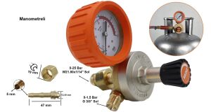 Yıldız 5120 Propan Basınç Düşürücü Saat (0-1,5 Bar)