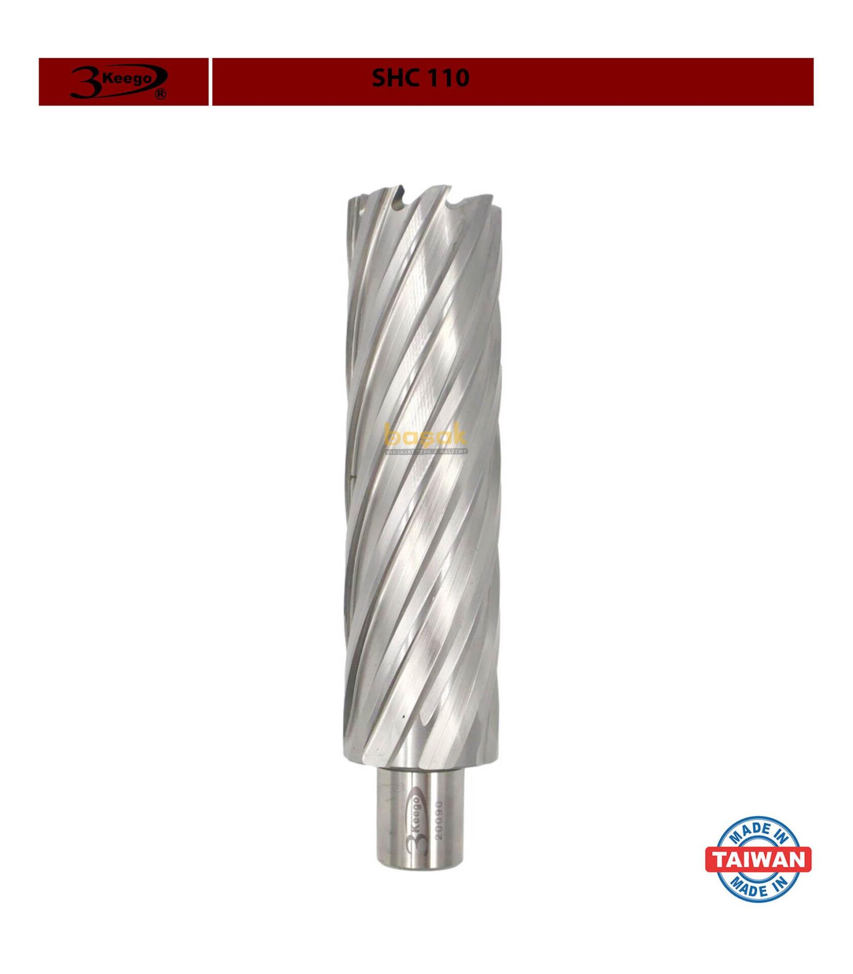 3Keego 34 x 110 mm HSS Uzun Manyetik Matkap Ucu SHC110