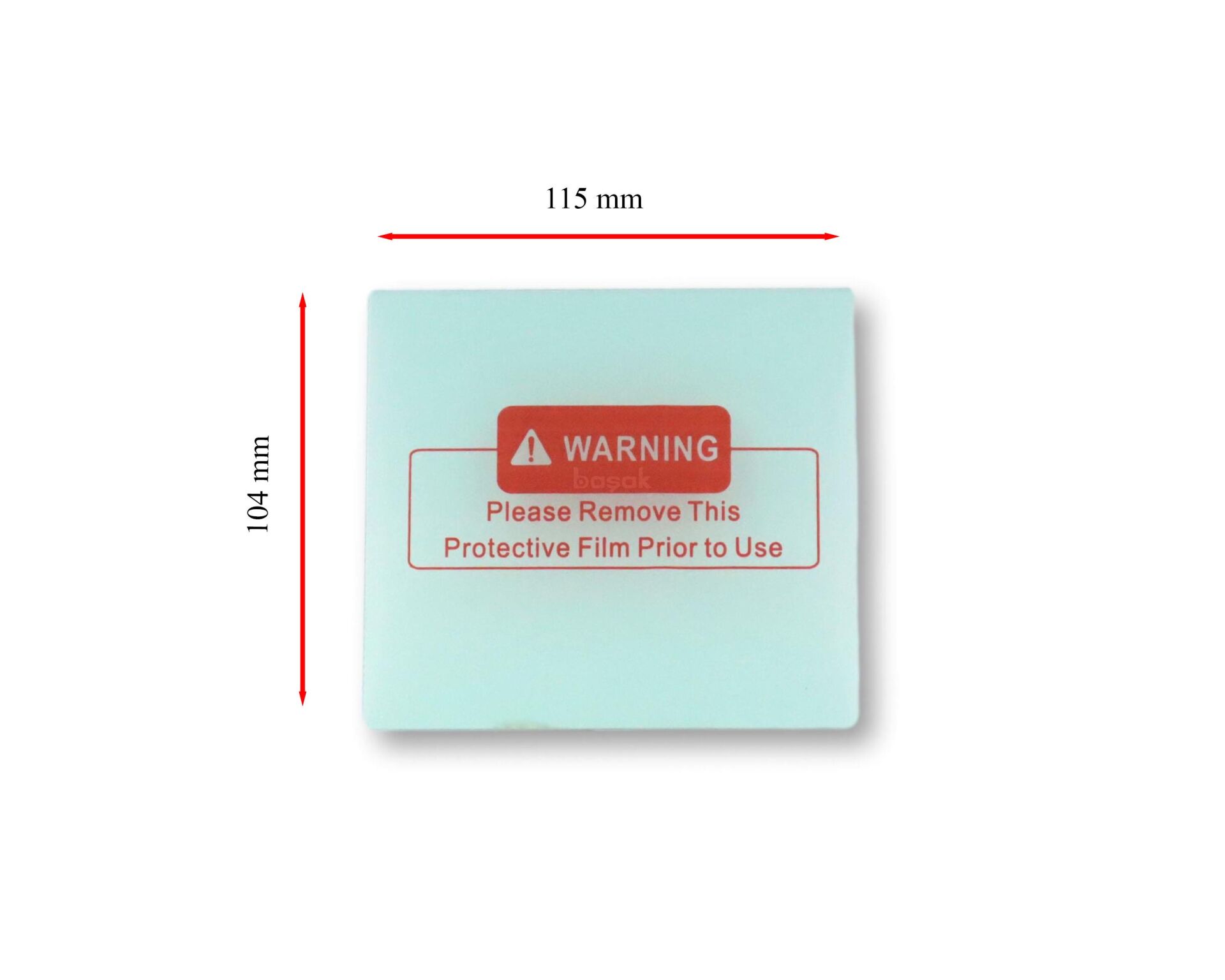 P200-P850-P950 Maske Lensi 104 x115 x 1 mm Dış Sacit