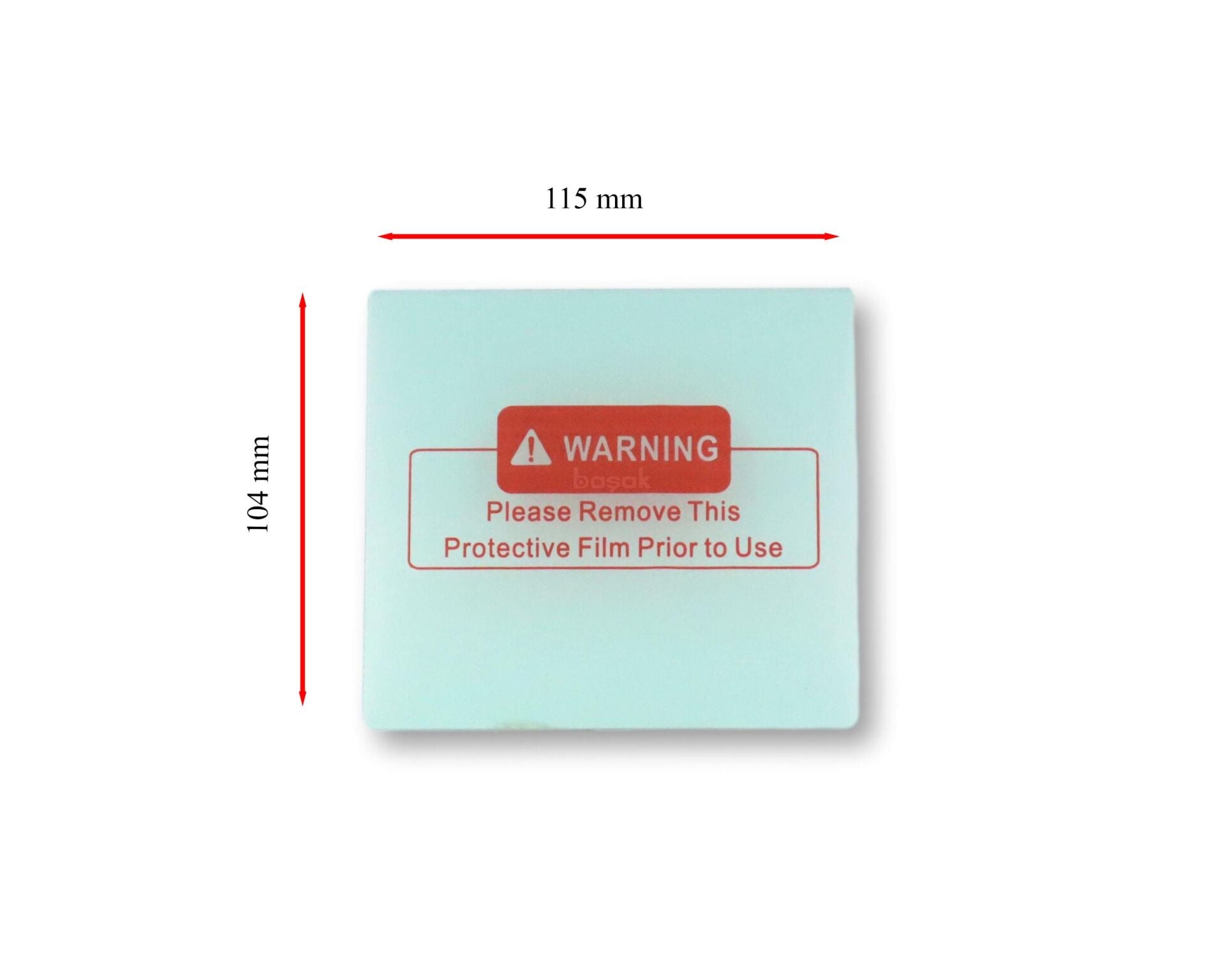 P200-P850-P950 Maske Lensi 104 x115 x 1 mm Dış Sacit