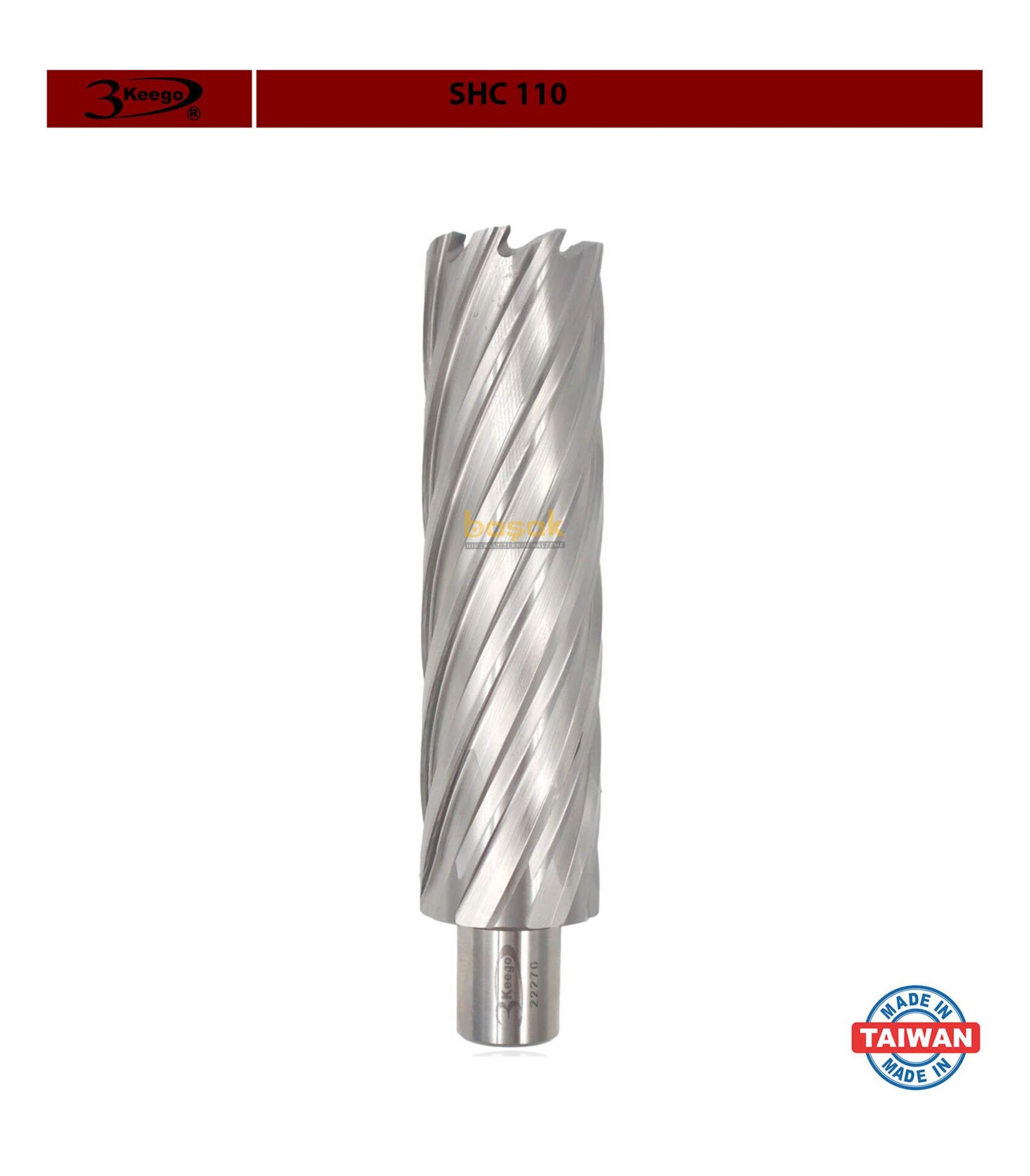 3Keego 33 x 110 mm HSS Uzun Manyetik Matkap Ucu SHC110