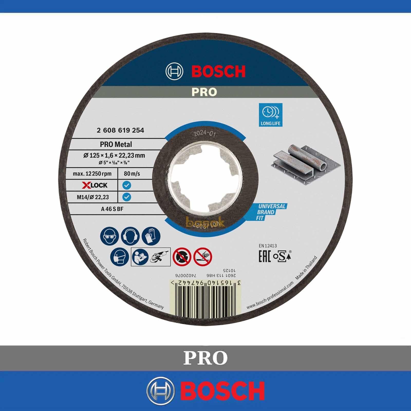 Bosch X-LOCK 125*1,6 mm Expert Düz Metal Kesme Taşı 2608619254