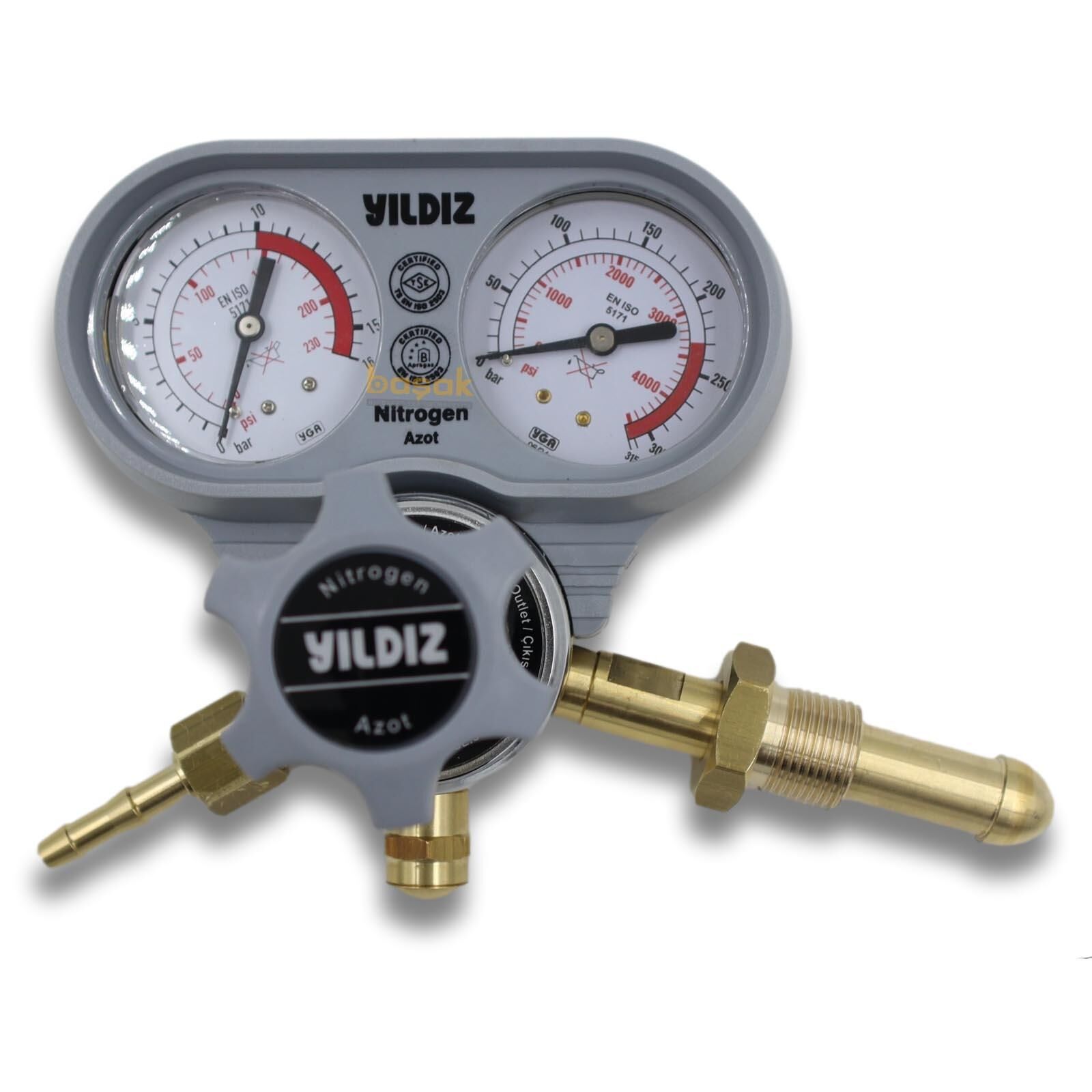 Yıldız 5431S 0-10 bar Azot Nitrojen Basınç Düşürücü Saat