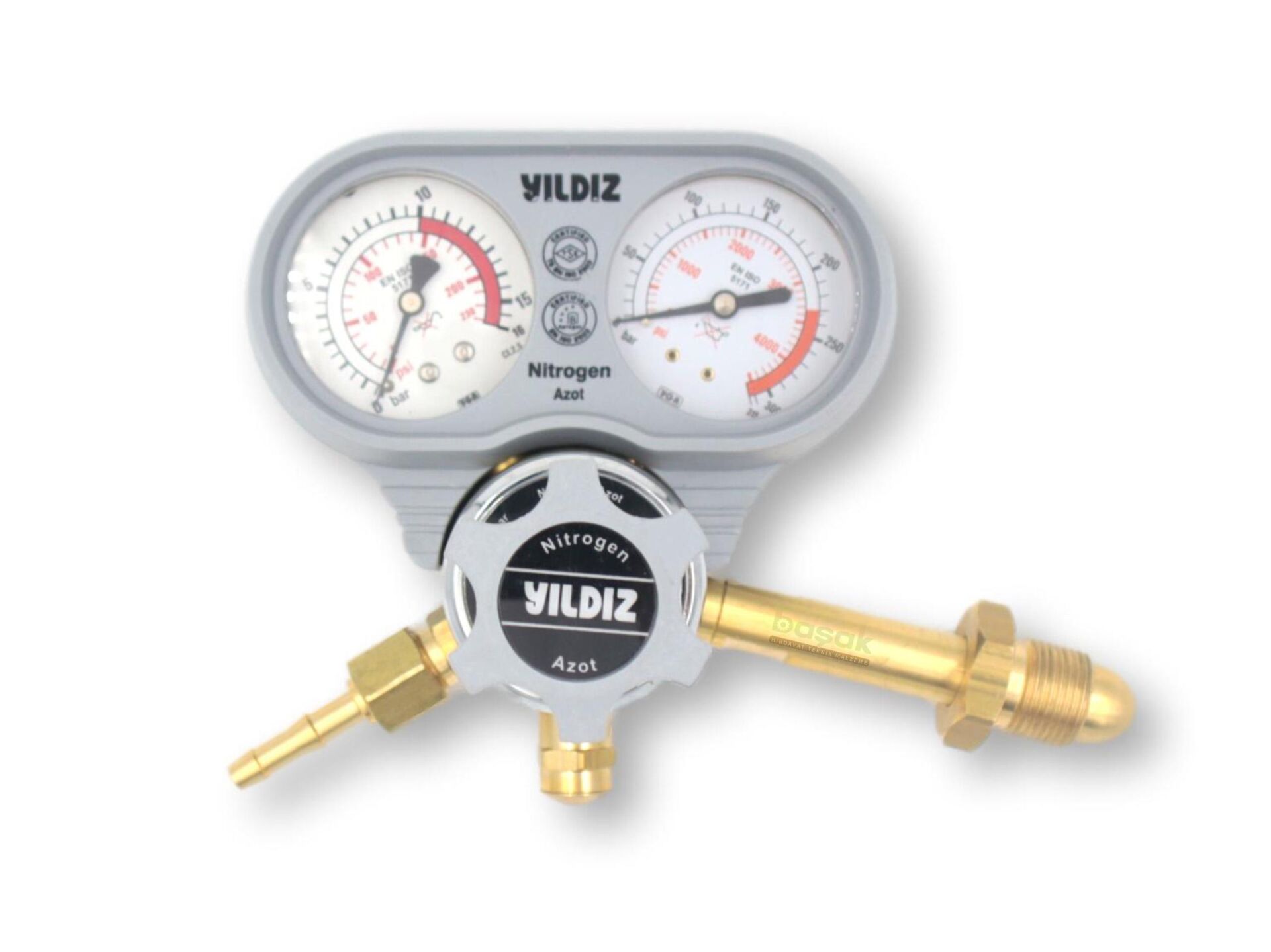 Yıldız 5431S 0-10 bar Azot Nitrojen Basınç Düşürücü Saat