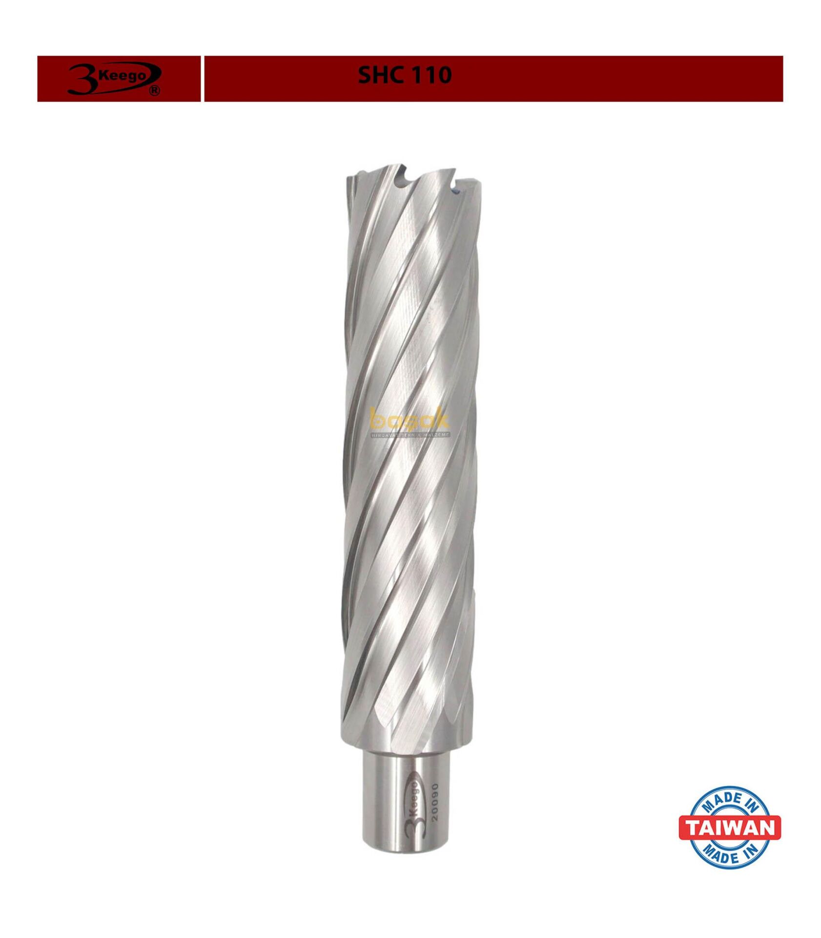 3Keego 28 x 110 mm HSS Uzun Manyetik Matkap Ucu SHC110