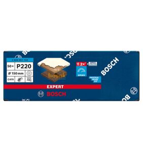 Bosch Expert C470 150 mm 220 kum Çok Delikli Zımpara Kağıdı 50'li 2608901142