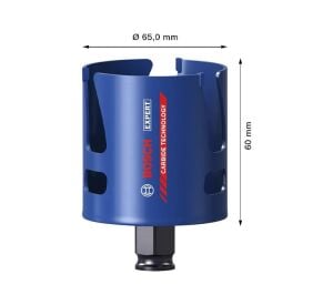 Bosch 65 mm Yapı Malzemeleri İçin Panç 2608900468