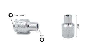 Ceta Form 6 mm 3/8” 6 Köşe Lokma Anahtar C12-H06