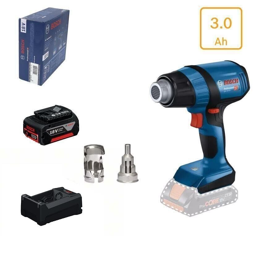 Bosch GHG 18V-50 3 Amper Tek Akülü Sıcak Hava Tabancası