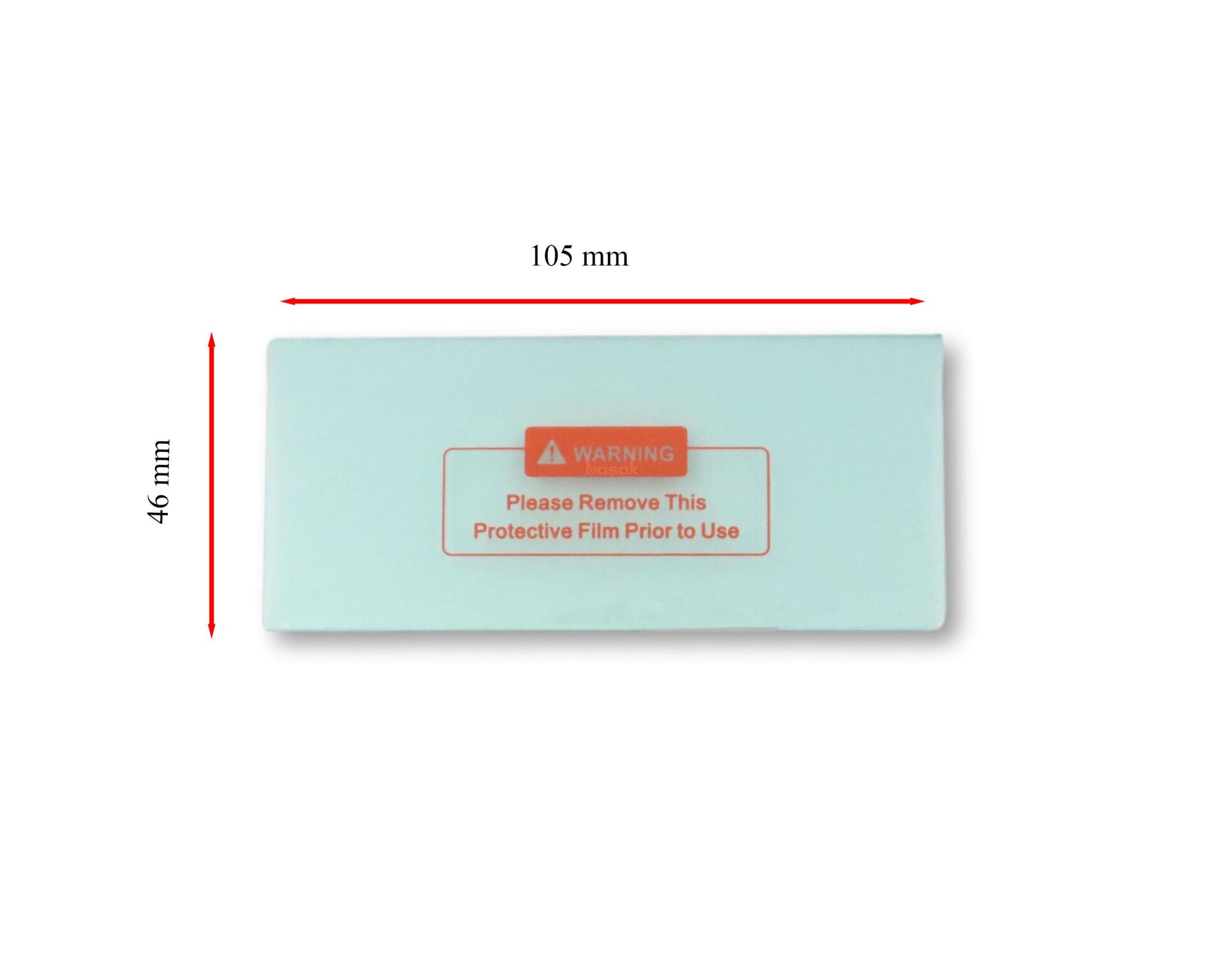 Otomatik Kararan Maske Koruma Camı İç 46 X 105 X 1 mm