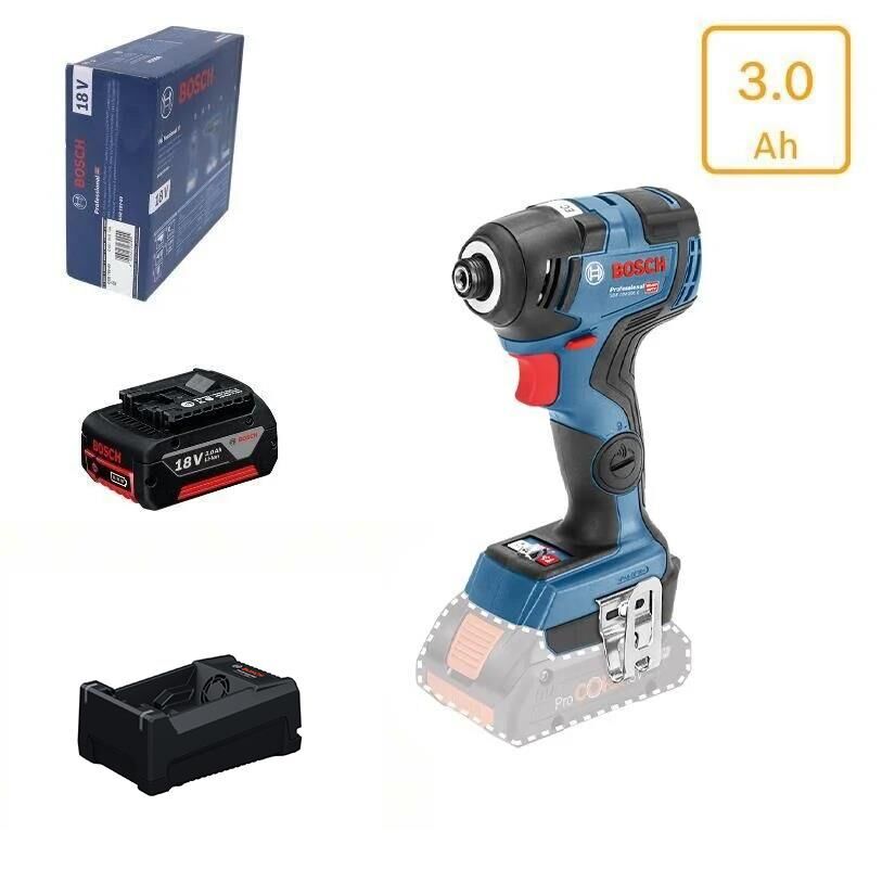 Bosch GDR 18V-200C 1x3 Ah Akülü Darbeli Vidalama Makinesi