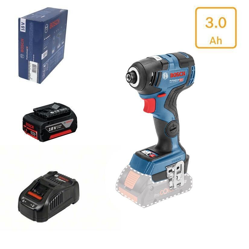 Bosch GDR 18V-200C 1x3 Ah Akülü Darbeli Vidalama Makinesi