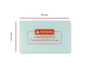 Otomatik Kararan Maske Koruma Camı İç 63,5 X 100 X 1 mm