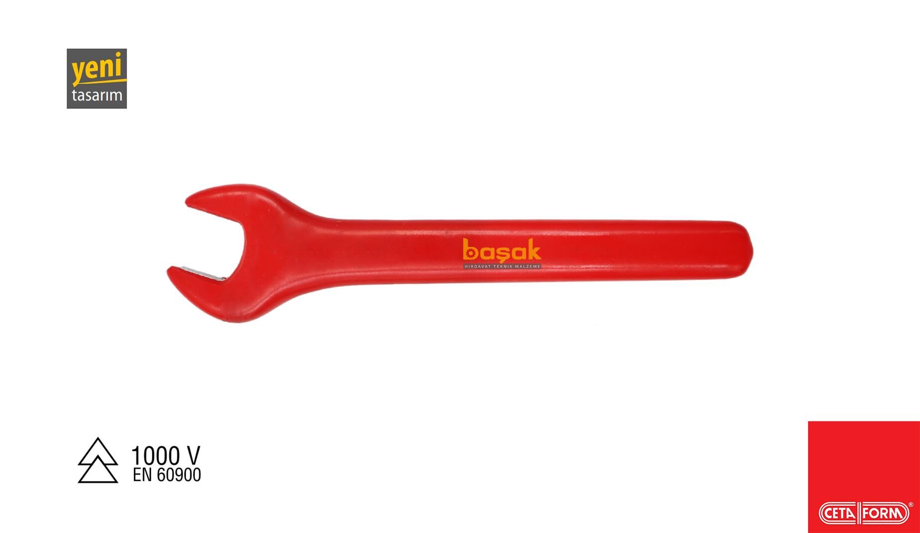 Ceta Form 13 mm 1000V İzoleli Açık Ağız (Çatal) Anahtar GB09-13