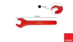 Ceta Form 13 mm 1000V İzoleli Açık Ağız (Çatal) Anahtar GB09-13