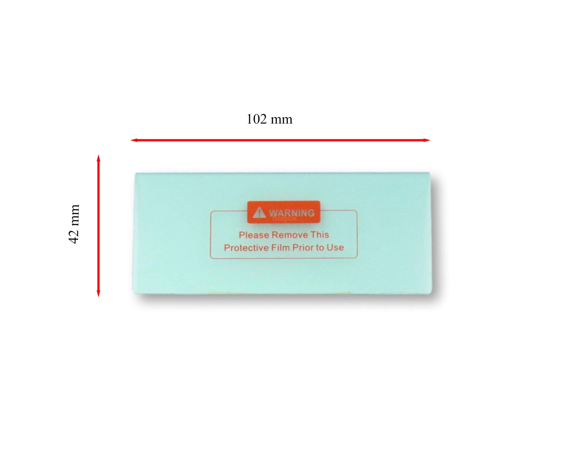 P850 - P200 Otomatik Kararan Maske Koruma Camı İç 42 X 102 X 1 mm