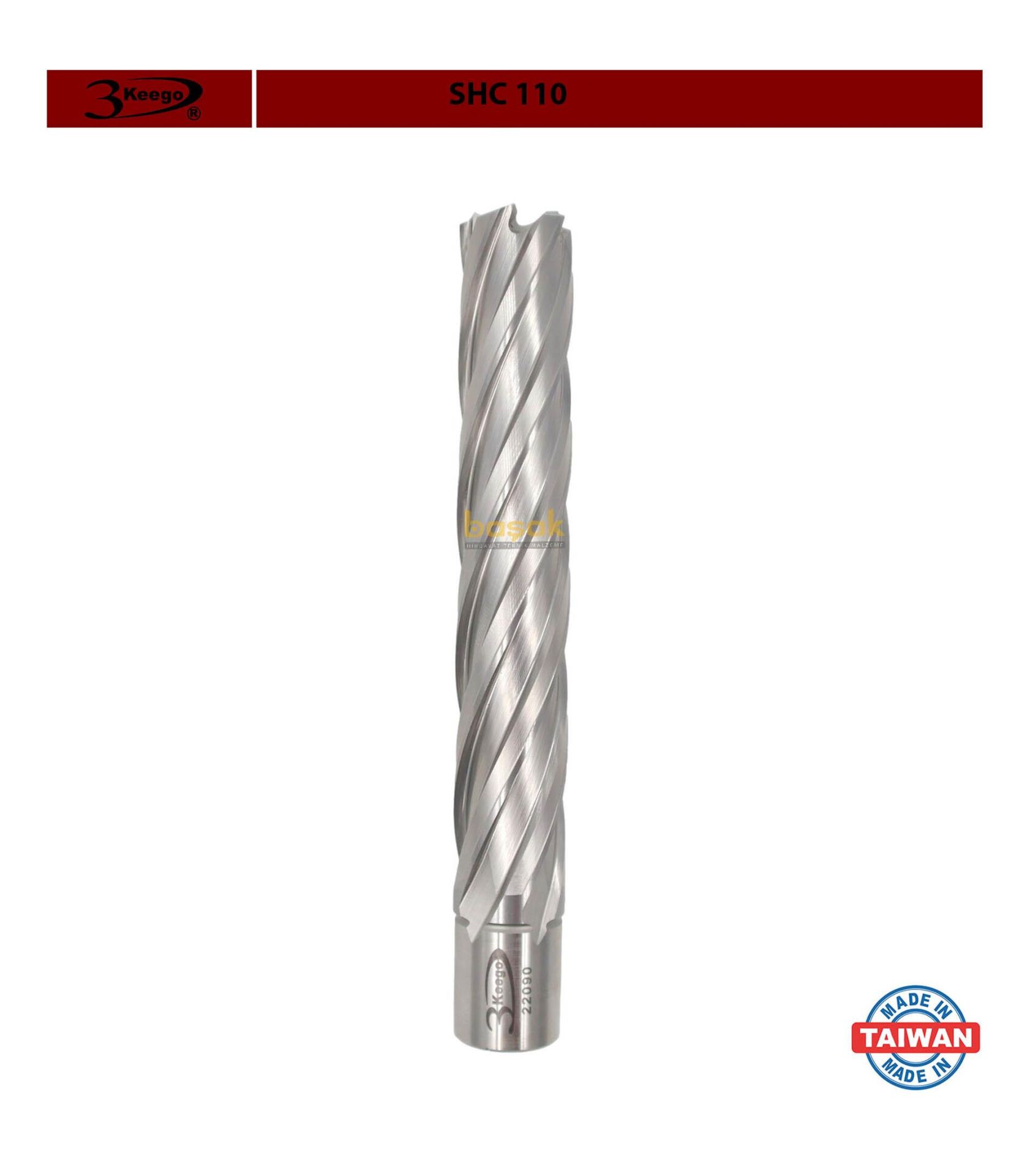 3Keego 21 x 110 mm HSS Uzun Manyetik Matkap Ucu SHC110
