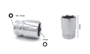 Ceta Form 14 mm 3/8” 6 Köşe Lokma Anahtar C12-H14