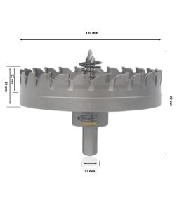 3Keego 120 mm TCT Elmas Uçlu Panç HG60