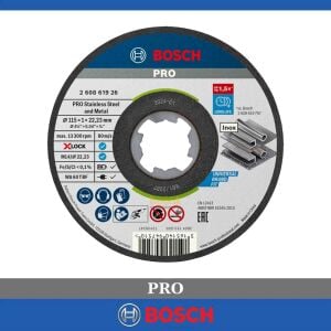 Bosch X-LOCK 115 x 1mm Inox-Paslanmaz Kesme Taşı 10'lu 2608619266
