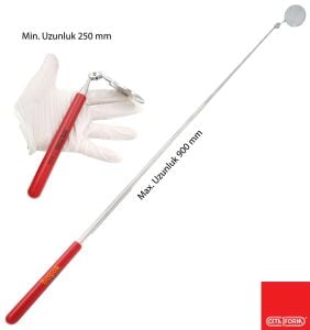 Ceta Form Ø50 mm Teleskopik Yuvarlak Ayna R20R