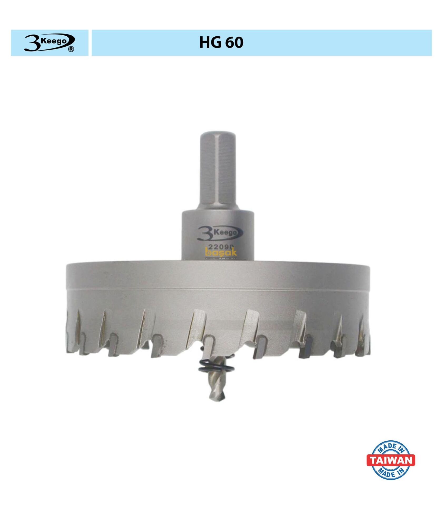 3Keego 100 mm TCT Elmas Uçlu Panç HG60