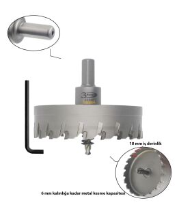 3Keego 100 mm TCT Elmas Uçlu Panç HG60