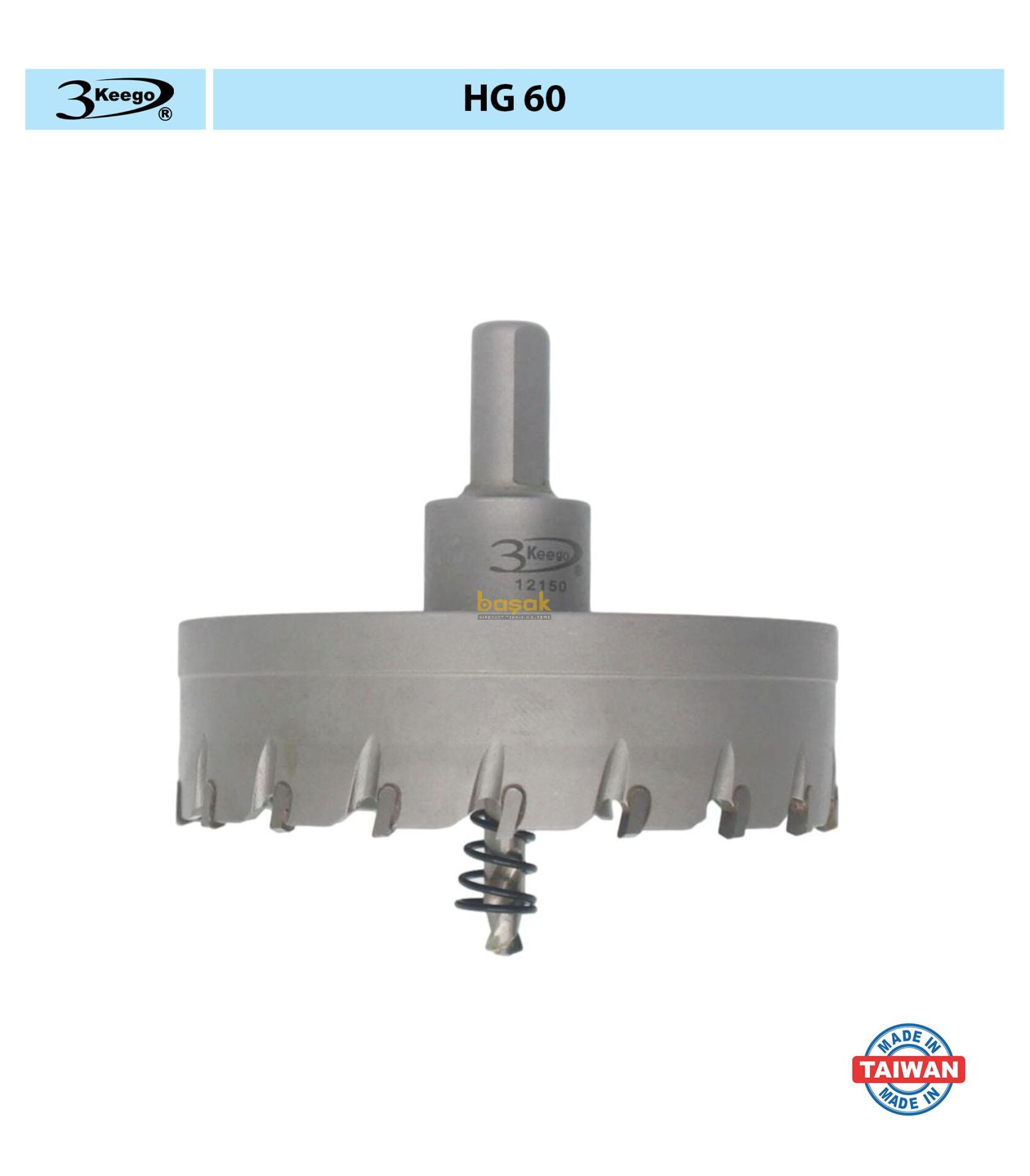 3Keego 95 mm TCT Elmas Uçlu Panç HG60