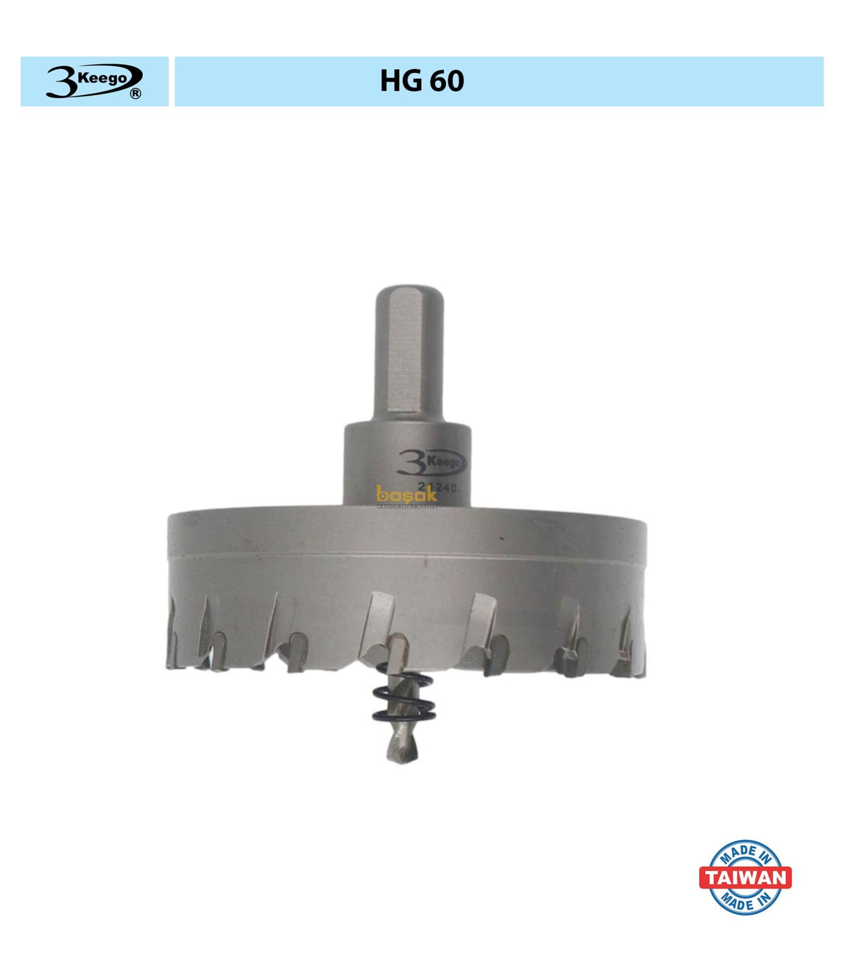 3Keego 90 mm TCT Elmas Uçlu Panç HG60