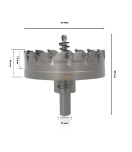3Keego 90 mm TCT Elmas Uçlu Panç HG60