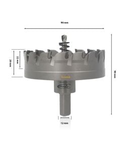 3Keego 90 mm TCT Elmas Uçlu Panç HG60